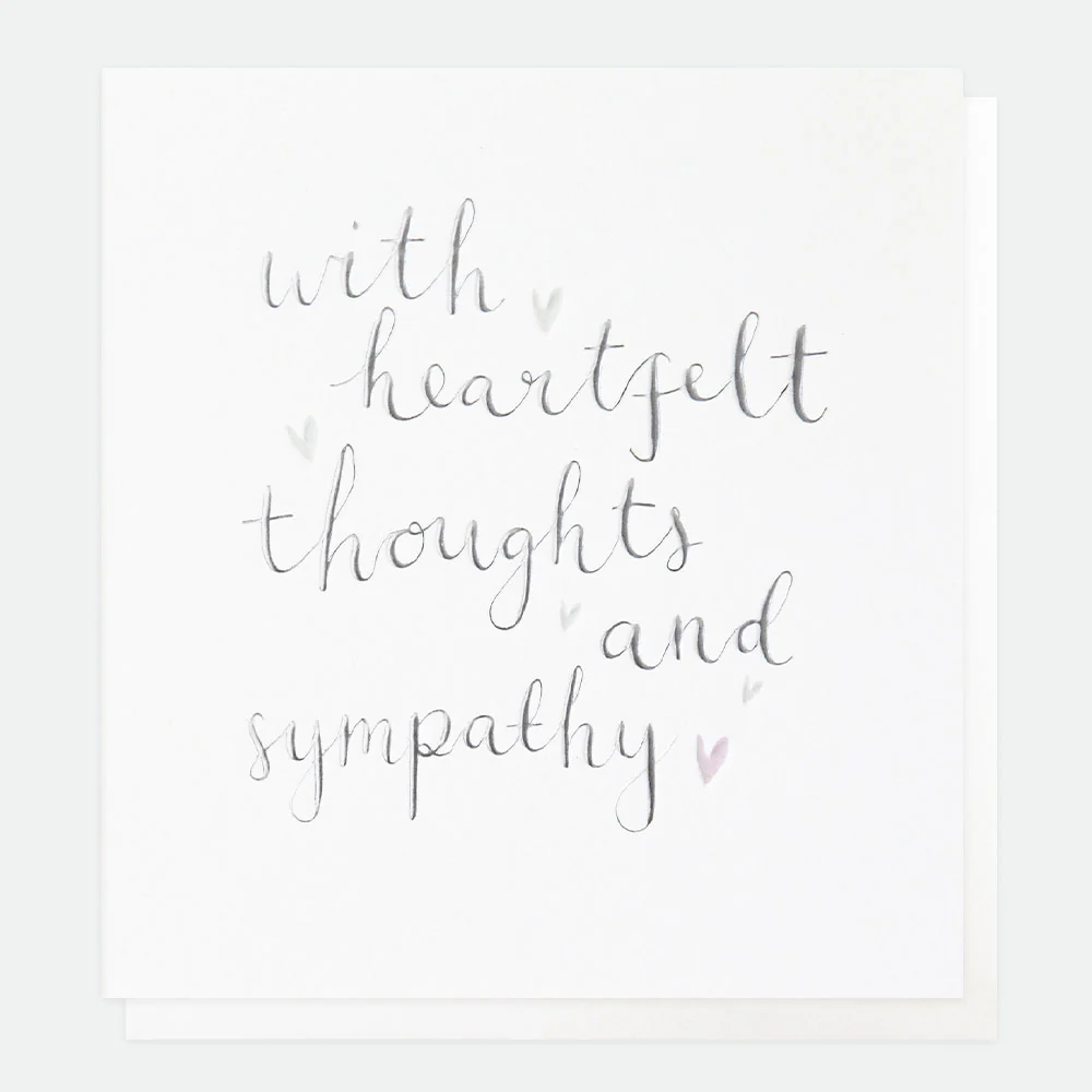 Heartfelt Thoughts Sympathy Card