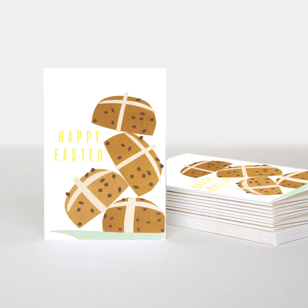 Hot Cross Buns Easter Notecard Pack of 10