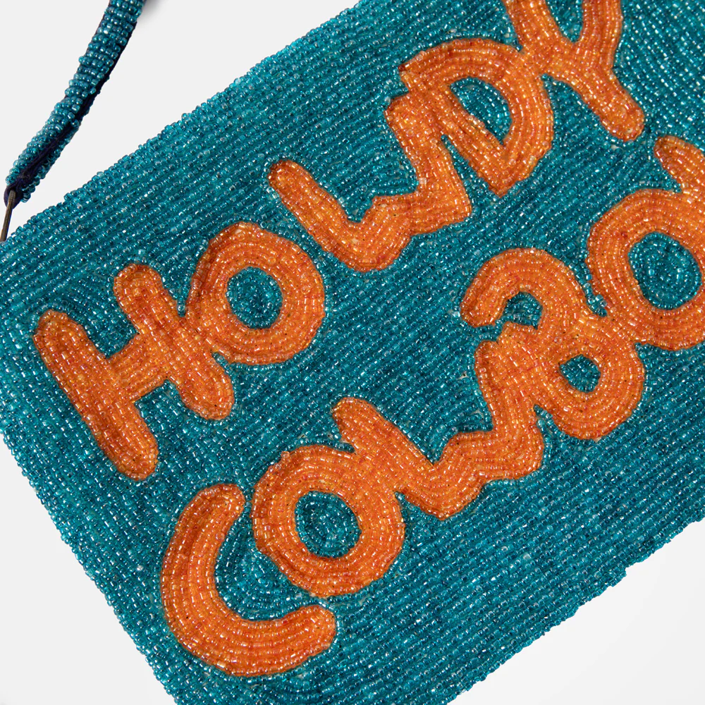 Howdy Cowboy Beaded Clutch Bag - Image 2