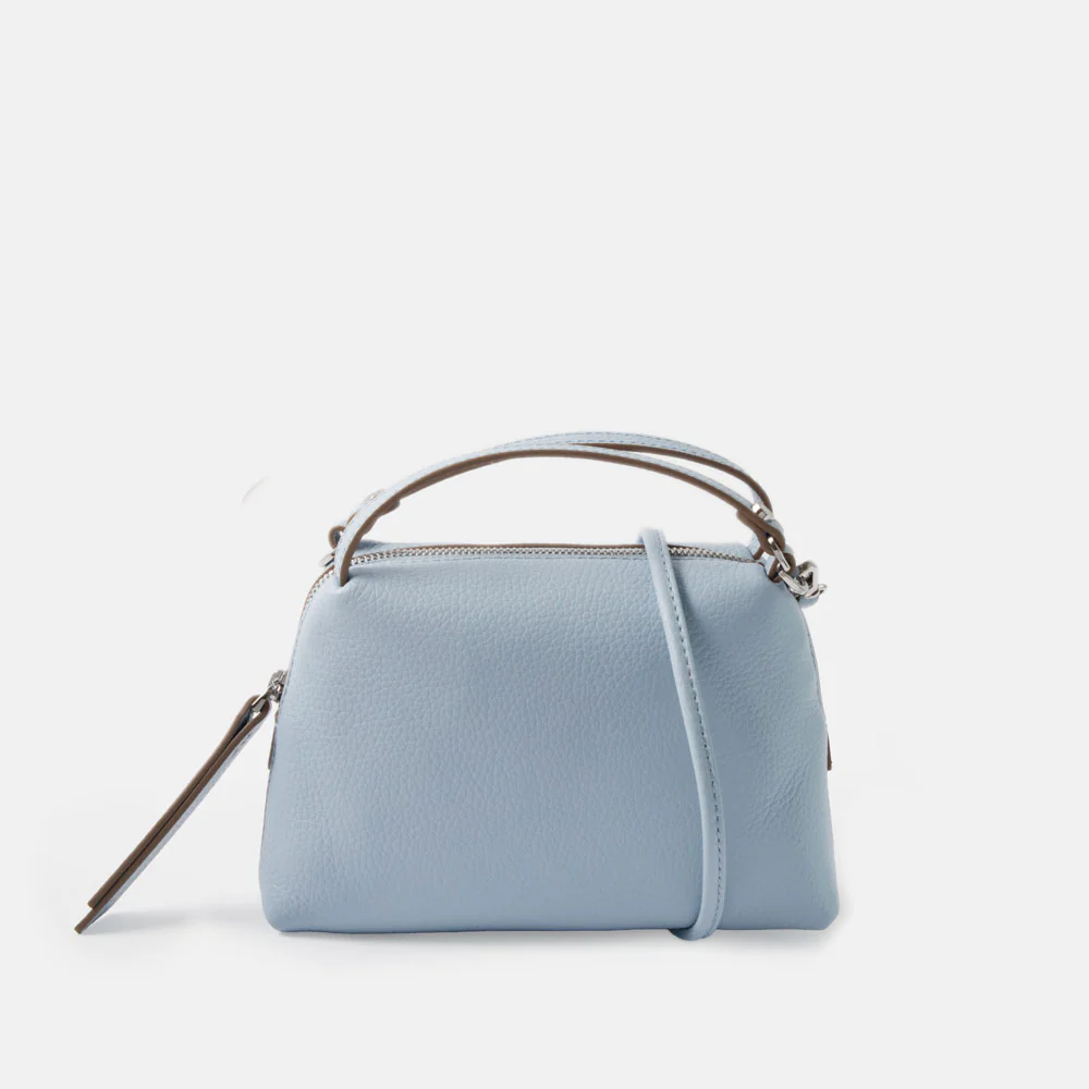 Light Blue Leather Small Alifa Bag