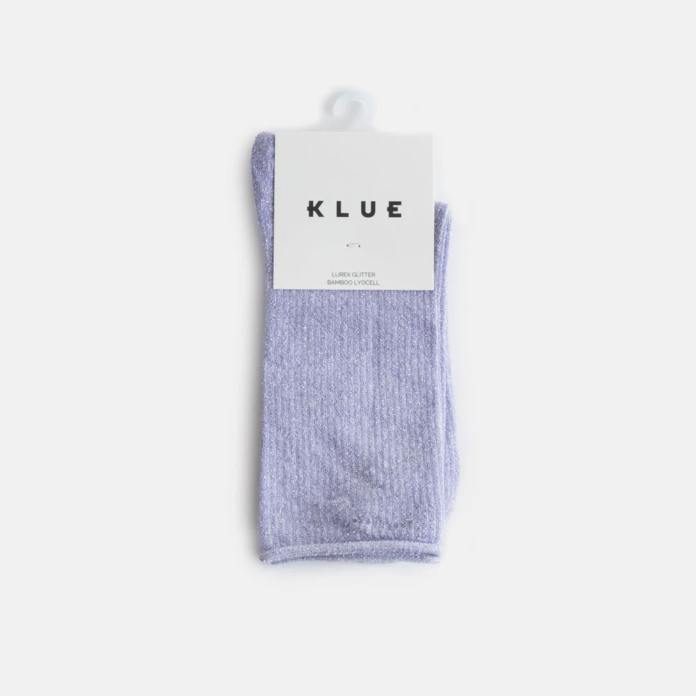 Lilac Rib Sparkle Socks - Image 2