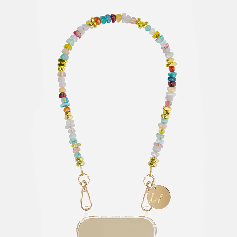Liviya Multi Beaded Short Phone Chain