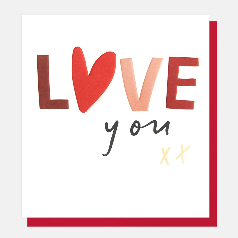 Love You Kisses Card
