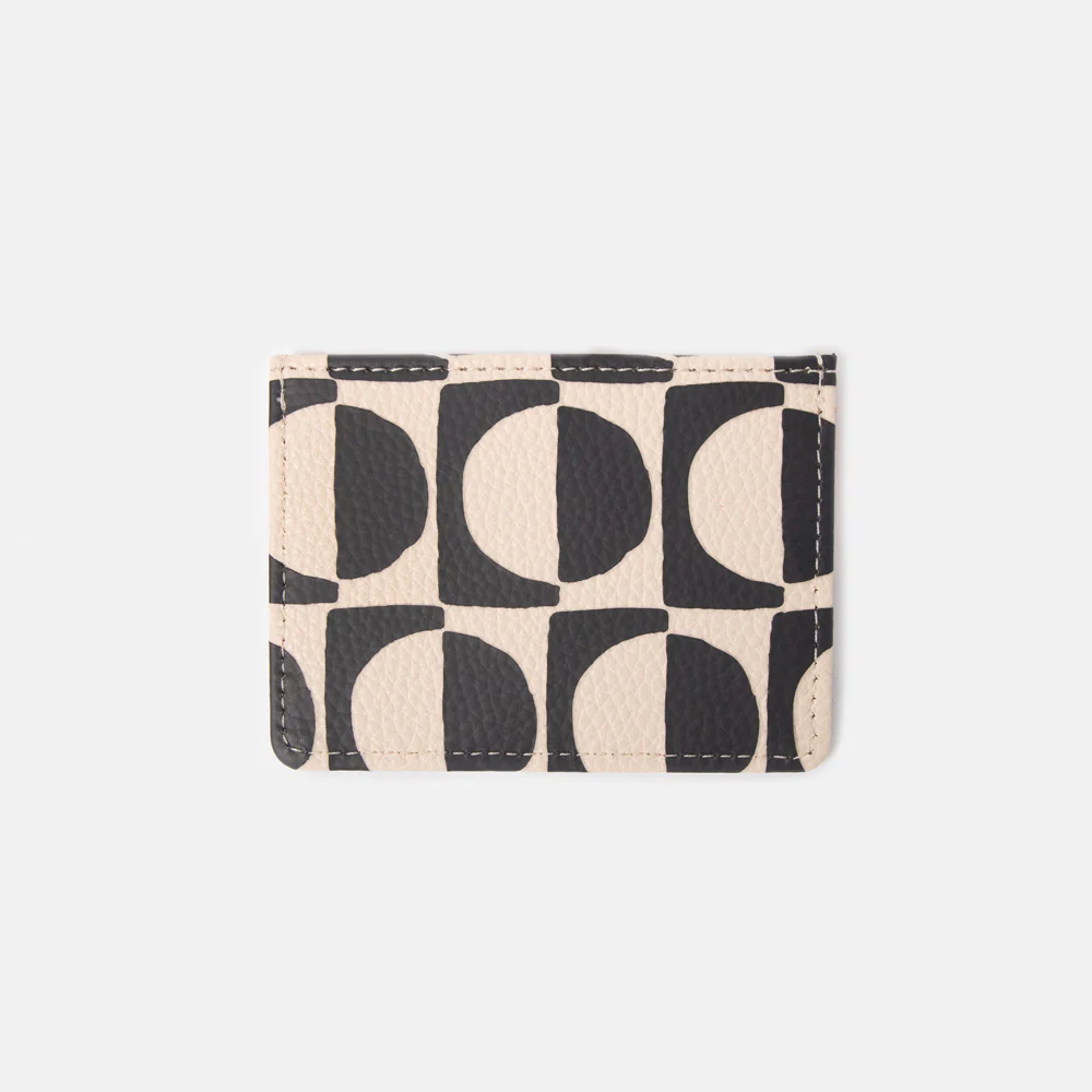 Mono Geo Circles Card Holder Wallet