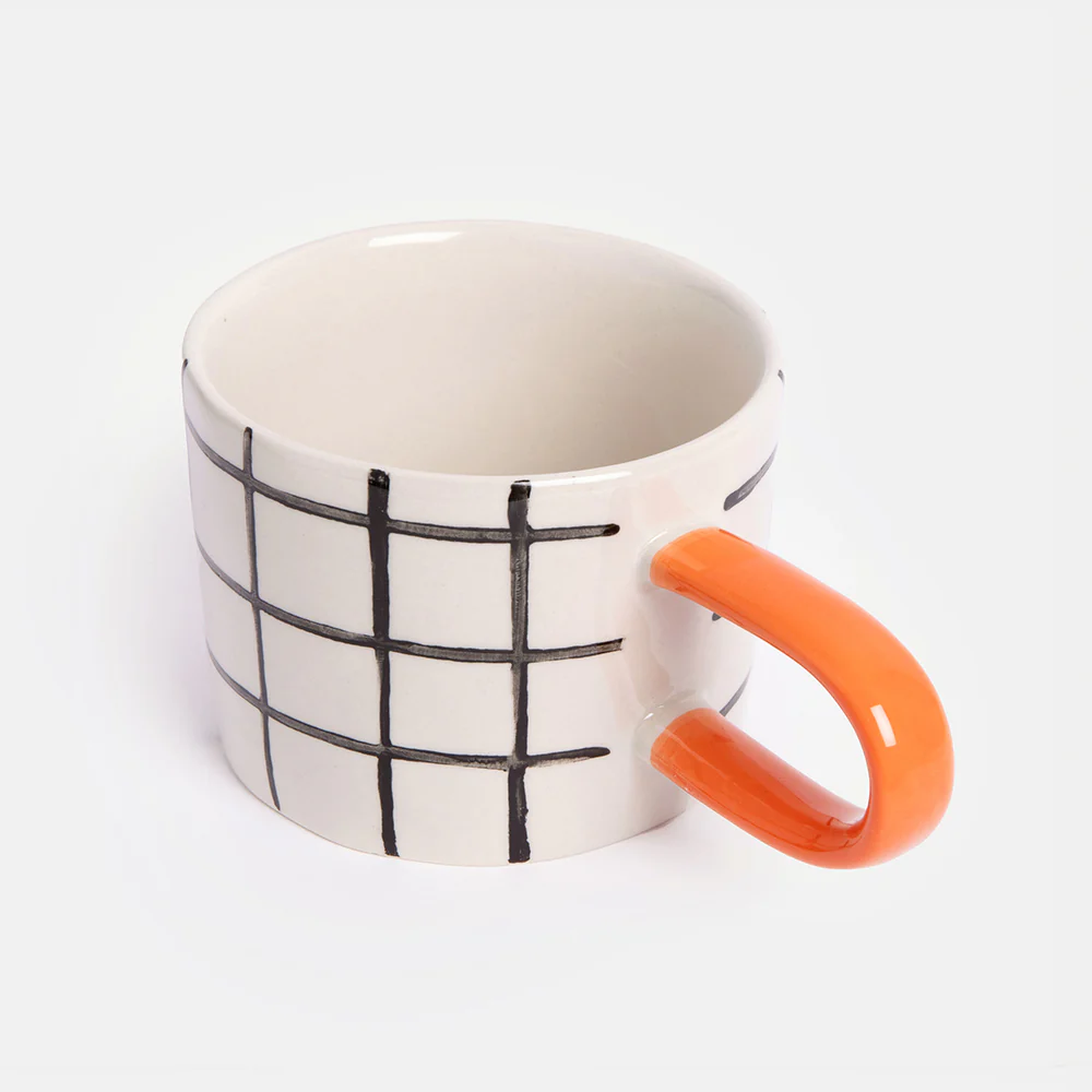 Mono Grid Check Mug - Image 2