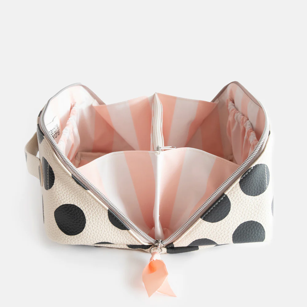Mono Spots Flat Lay Wash Bag - Image 3