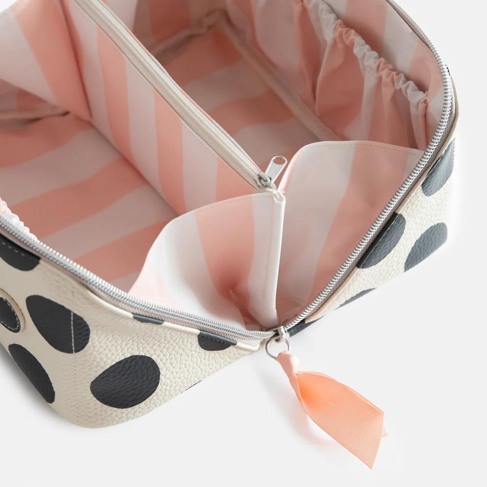 Mono Spots Flat Lay Wash Bag - Image 4