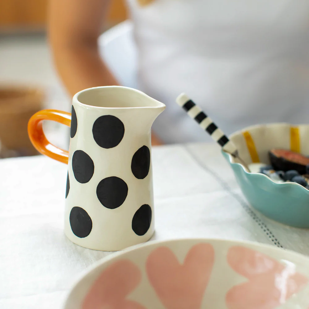 Mono Spots Stoneware Jug - Image 2