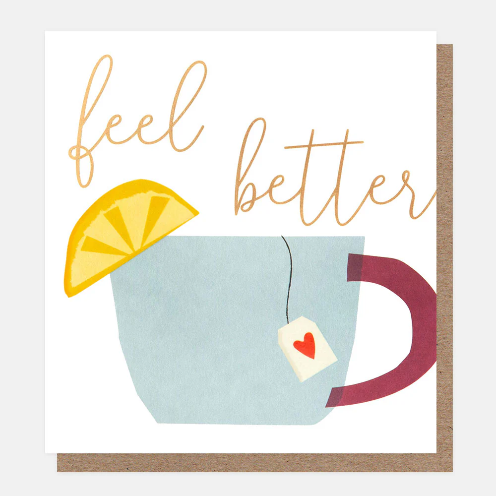 Mug With Lemon Get Well Soon Card