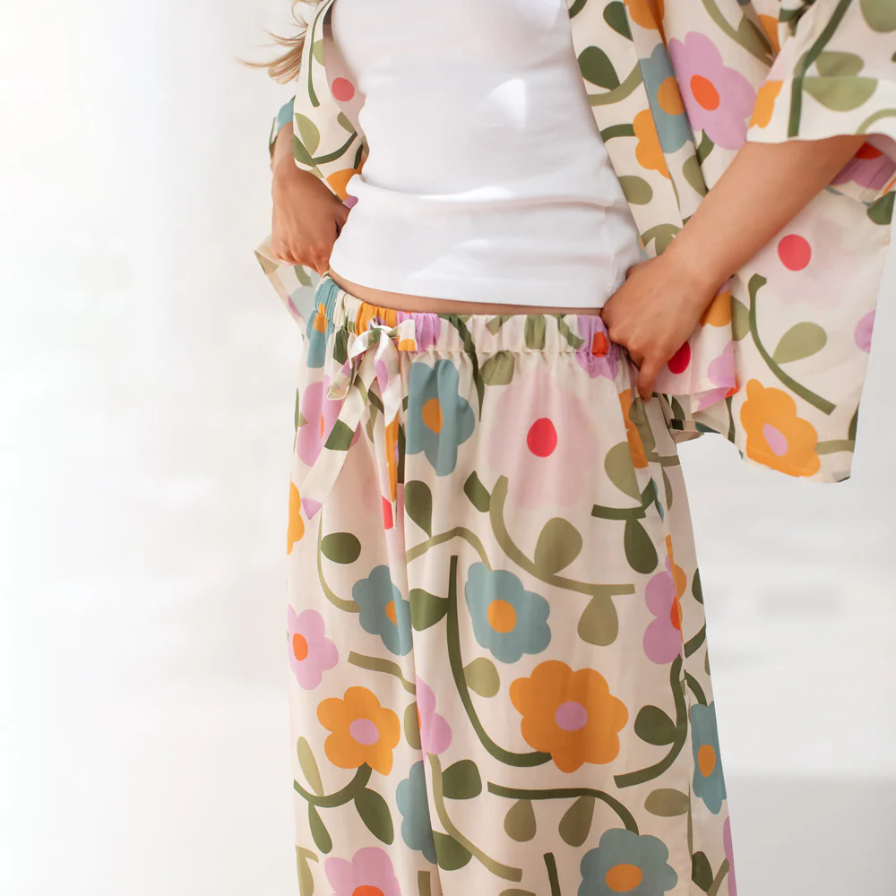 Multi Bloom Viscose Palazzo Pant - Image 4