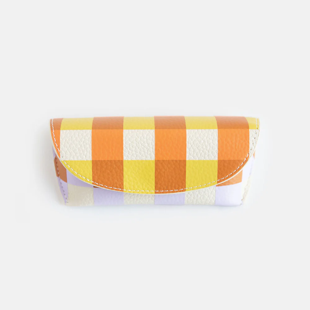 Multi Check Flap Glasses Case