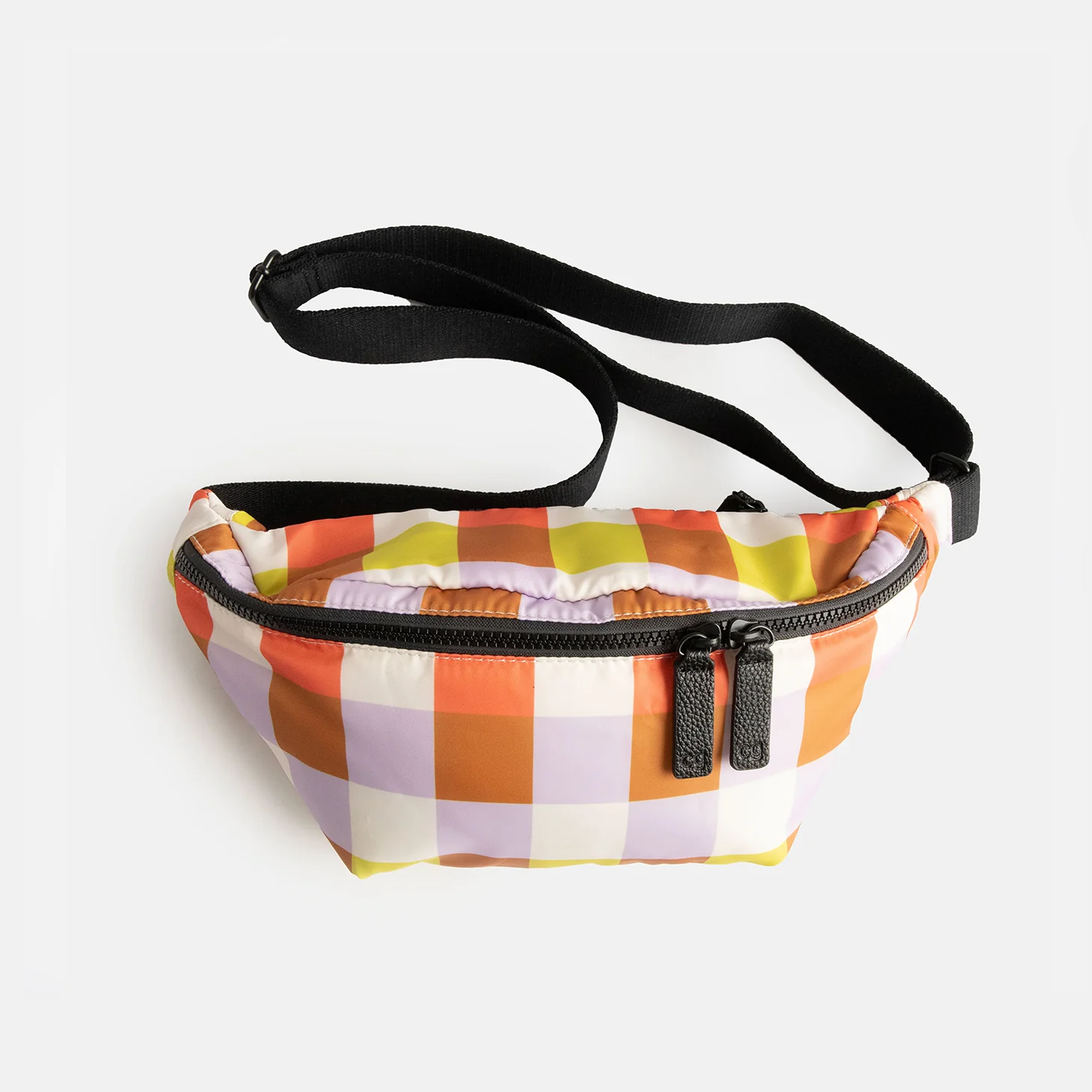 Multi Check Padded Crossbody Bag