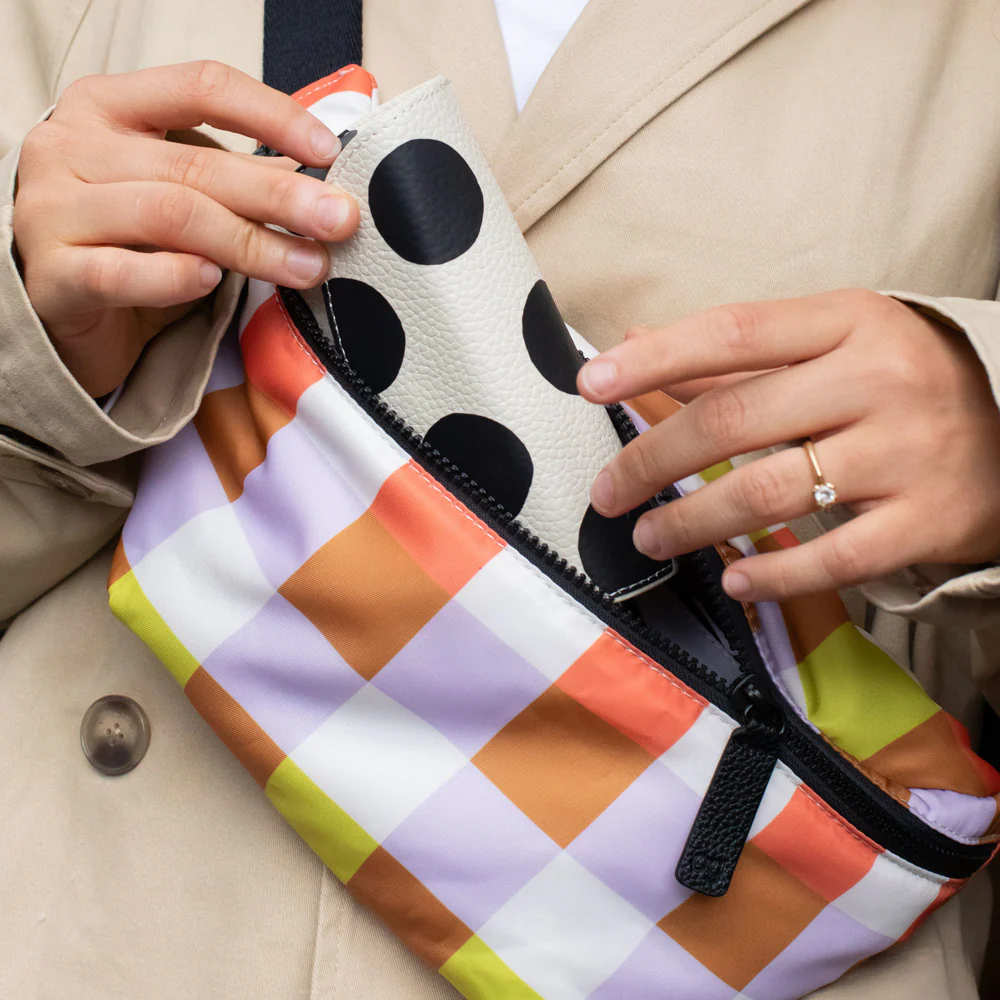 Multi Check Padded Crossbody Bag - Image 2