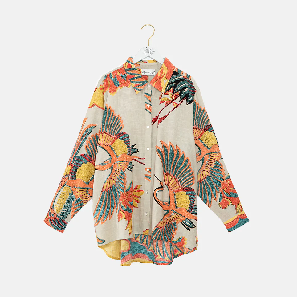 Multi Crane Oversized Shirt