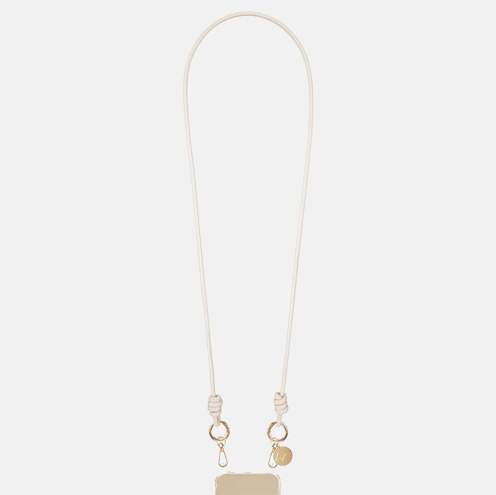 Nolan Cream Cord Phone Strap