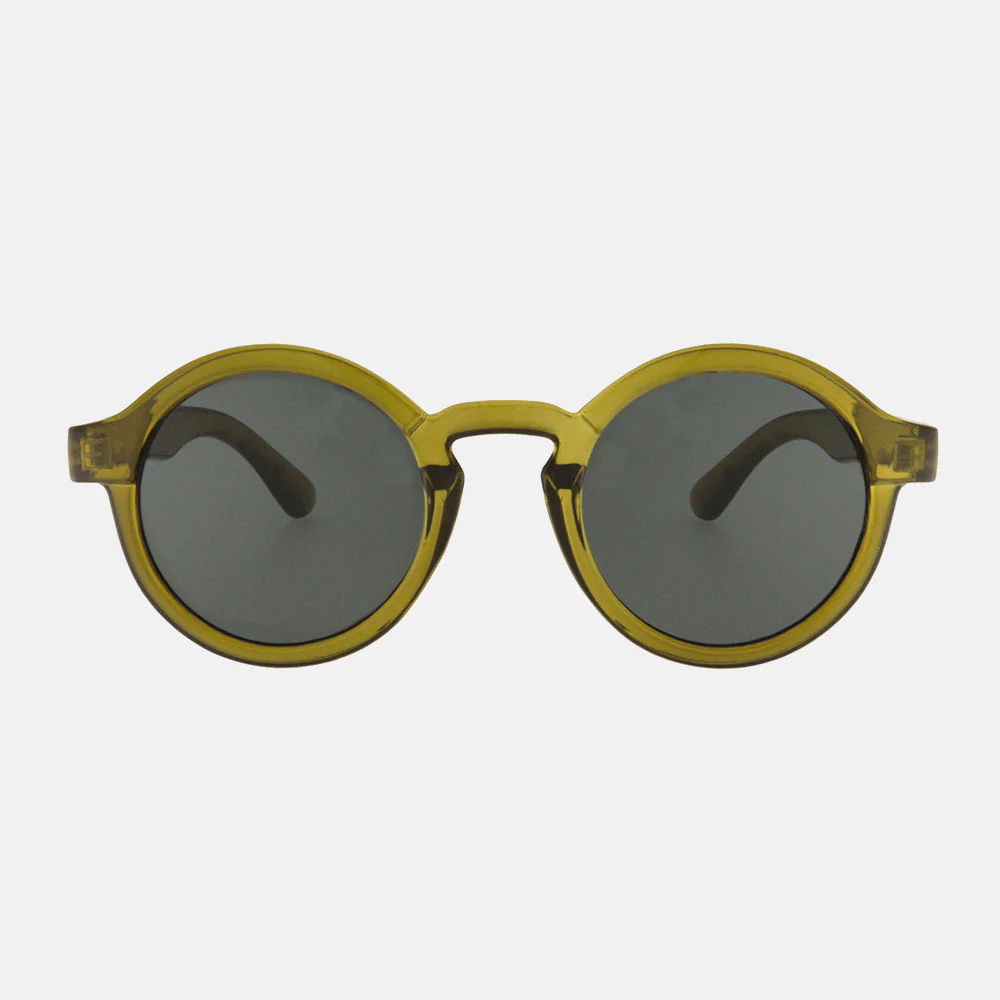 Olive Belmont Round Sunglasses