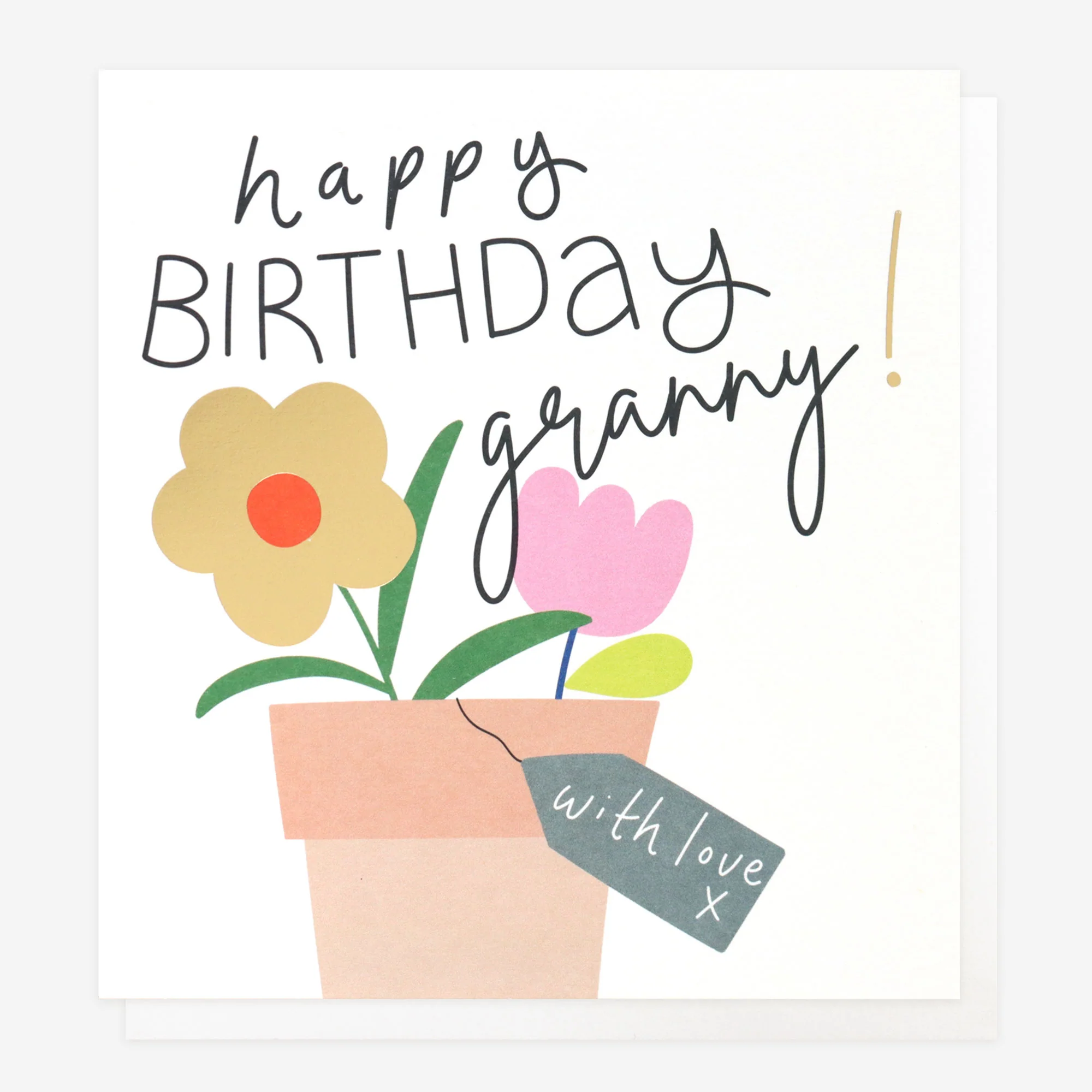 Plants Birthday Card For Grandma