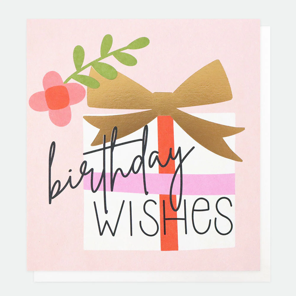 Flower & Present Birthday Card