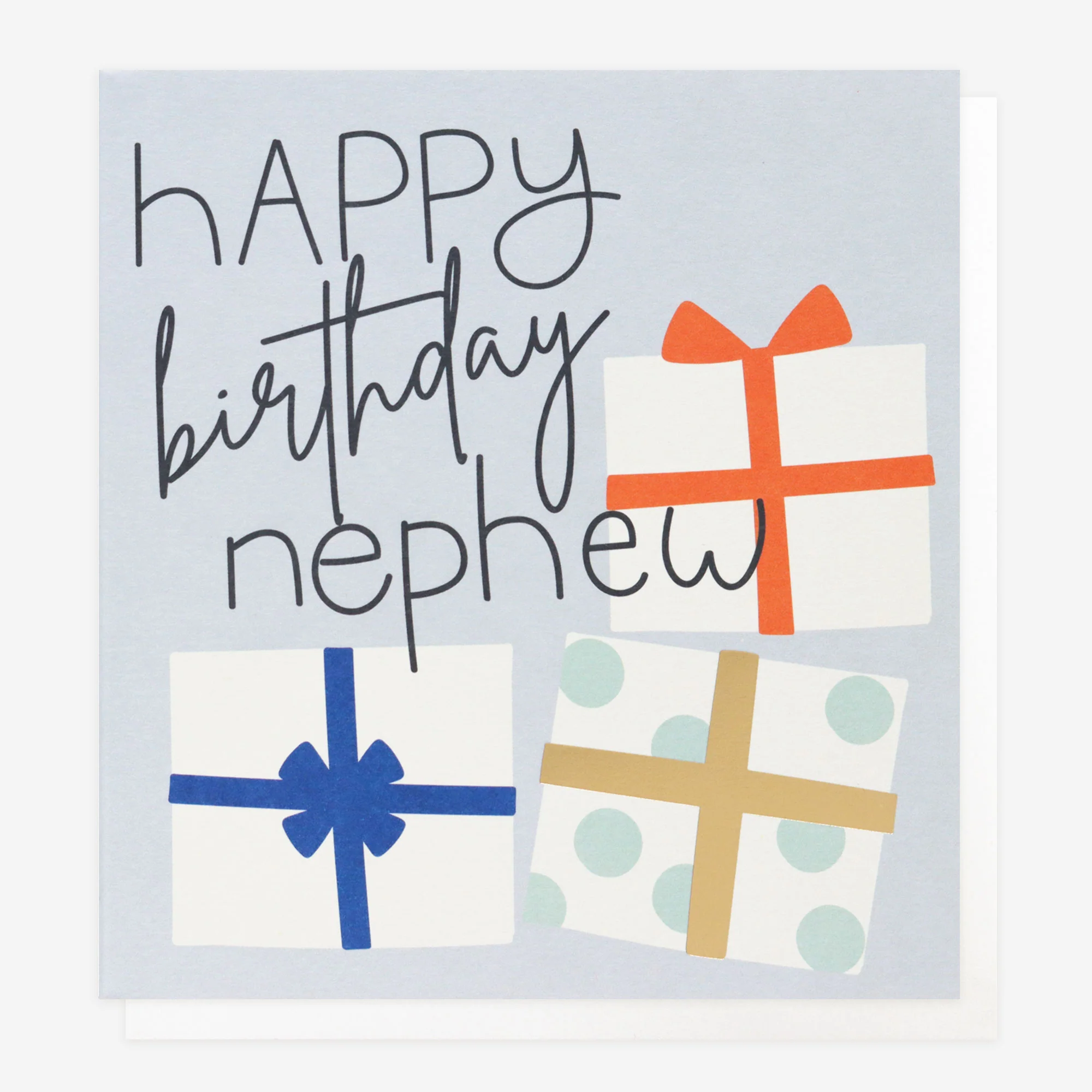Presents Birthday Card For Nephew