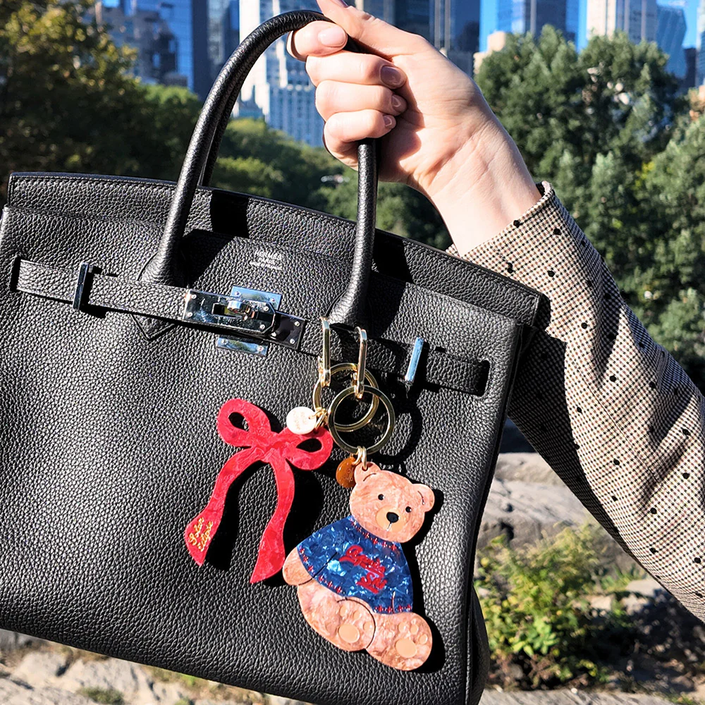 Red Bow Bag Charm - Image 2