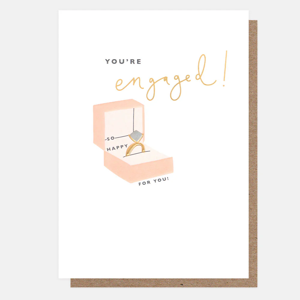 Ring Box Engagement Card