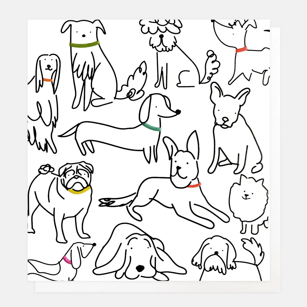 Scribbly Dogs Everyday Card