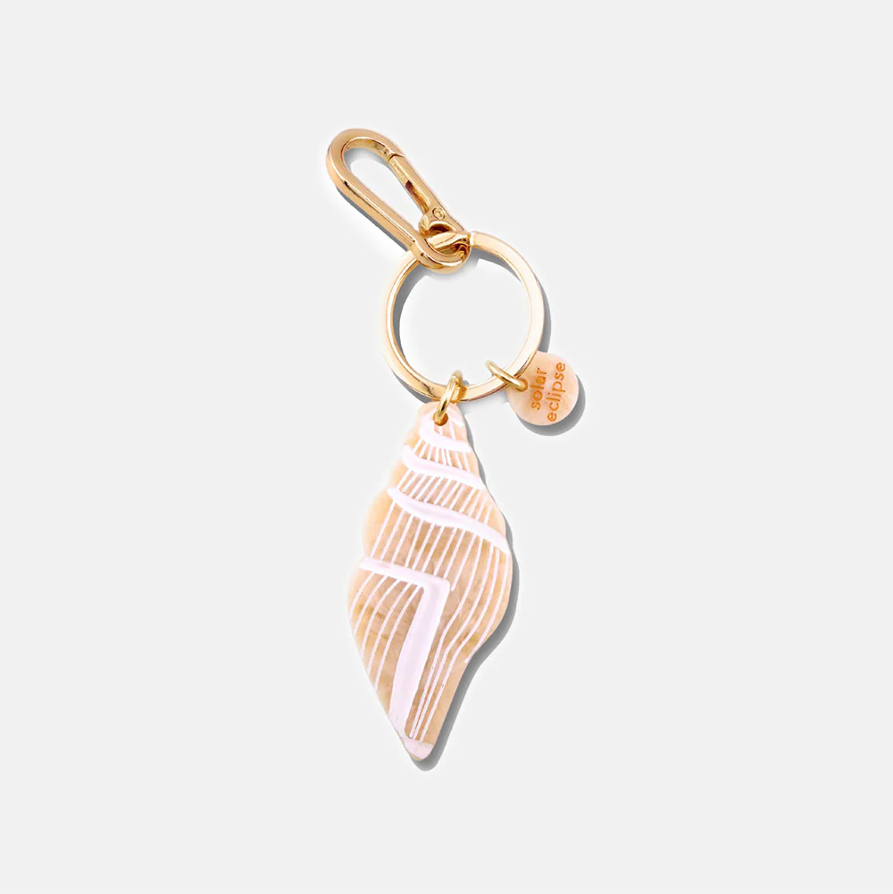 Seashell Hand-Painted Bag Charm