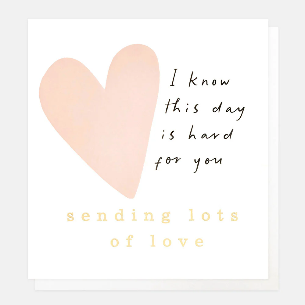 Sending Love Heart Thinking of You Card