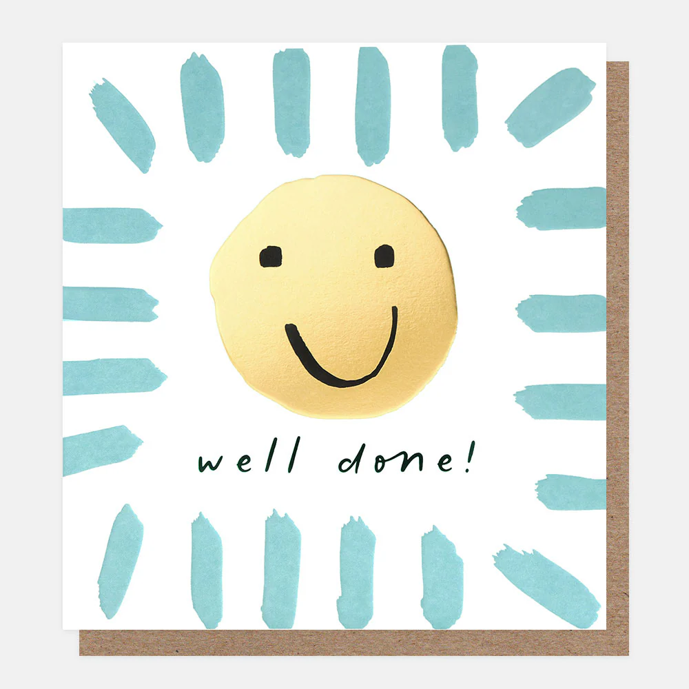 Smile & Brushstrokes Congratulations Card