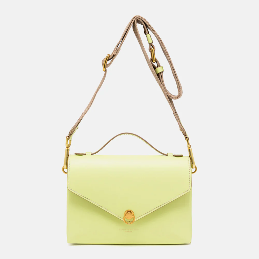 Sunny Yellow Leather Corallo Envelope Bag