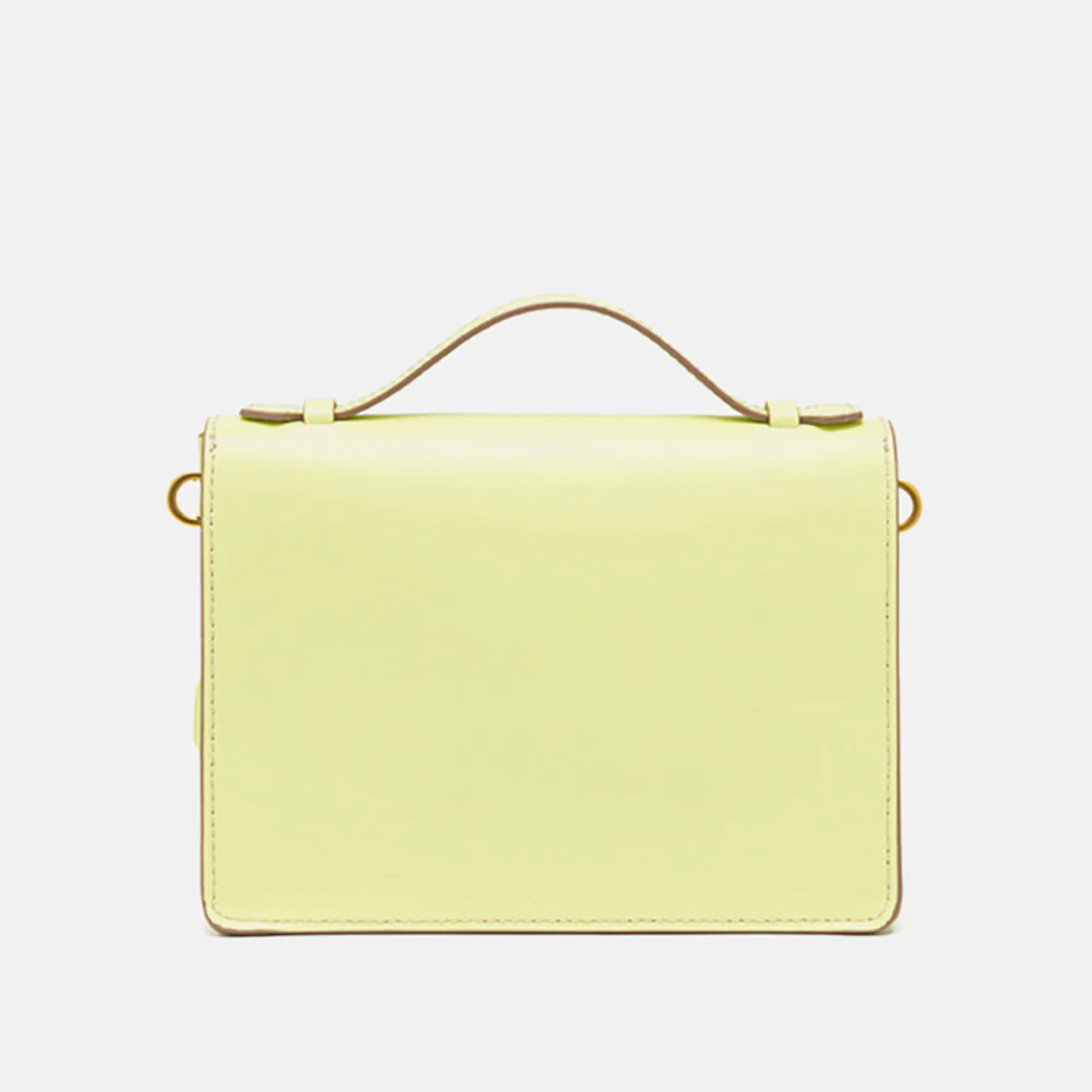 Sunny Yellow Leather Corallo Envelope Bag - Image 2