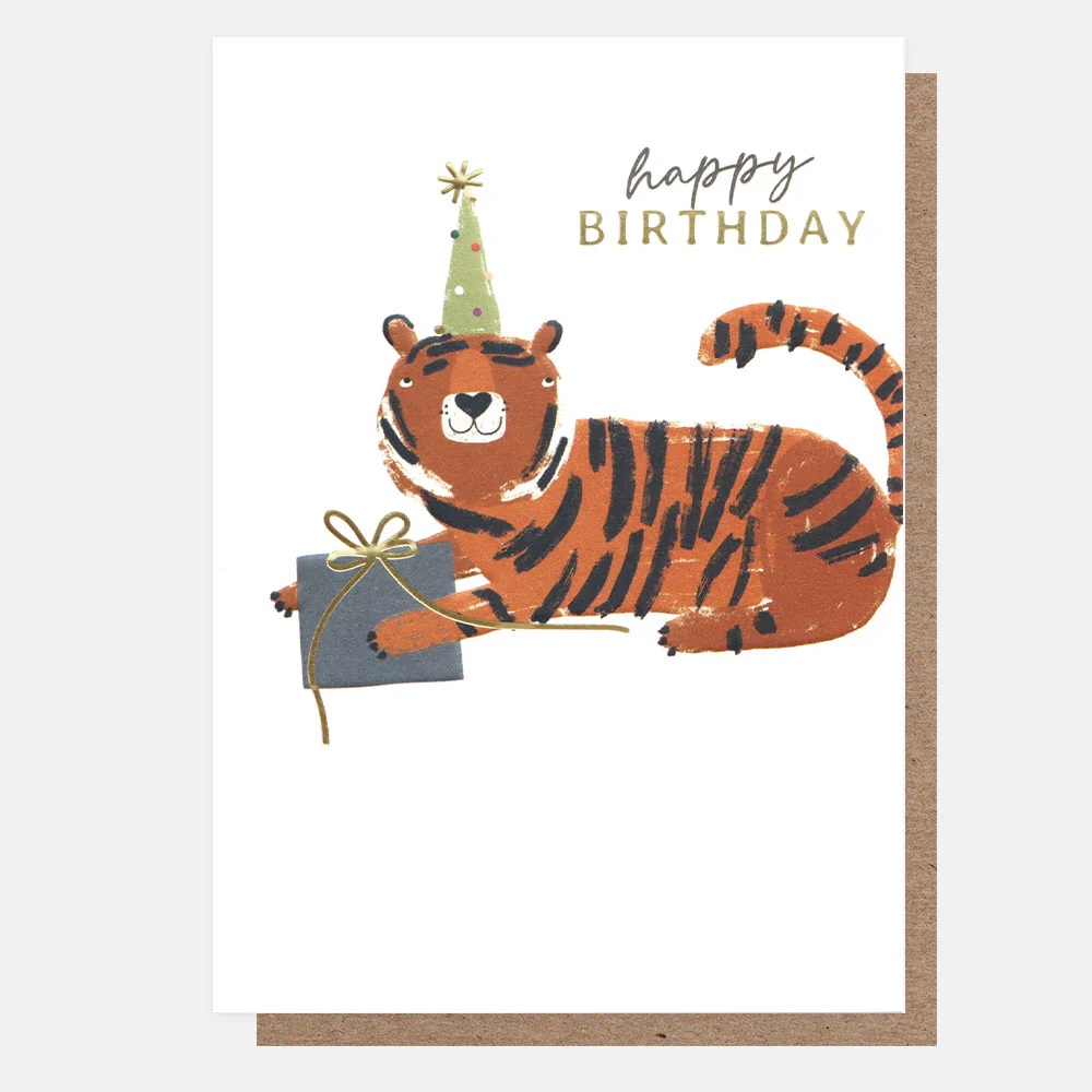 Tiger Birthday Card