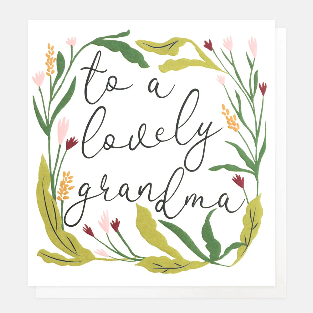 Wild Flower Birthday Card for Grandma