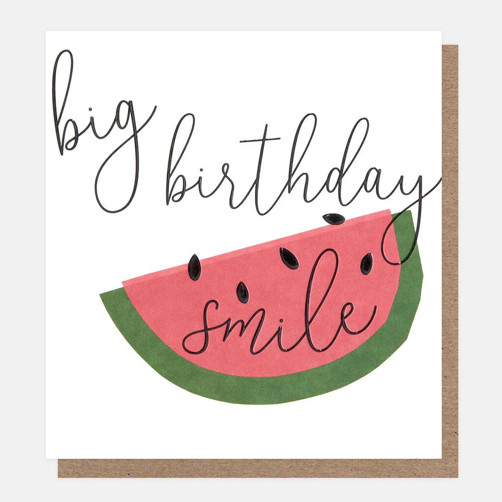 Watermelon Big Birthday Smile Card