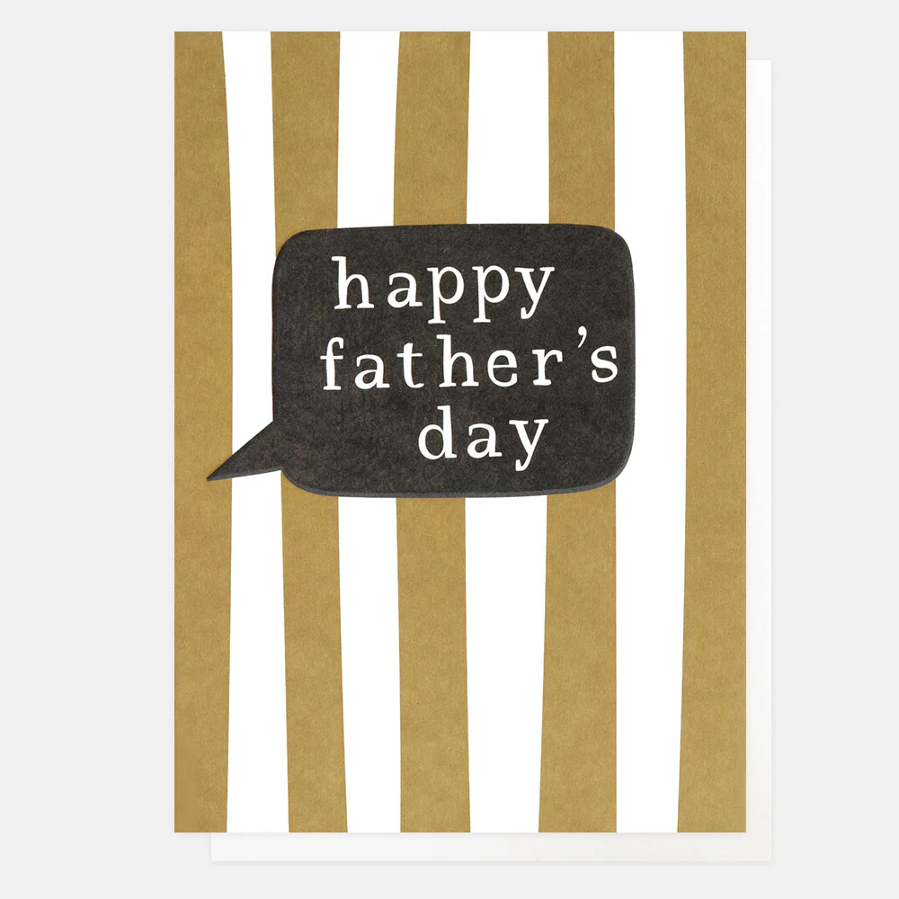 Wide Stripe Happy Father's Day Card
