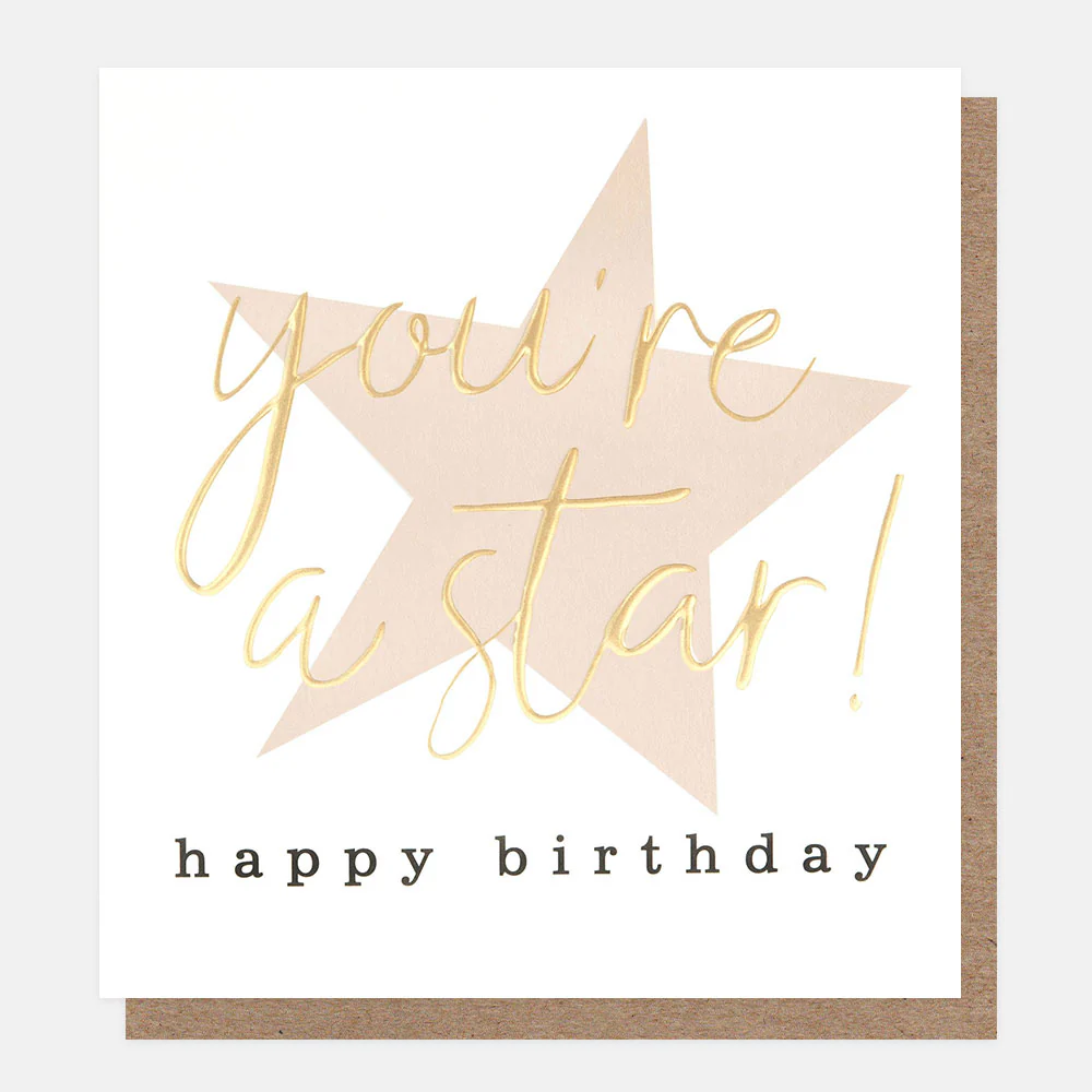 You're A Star Birthday Card